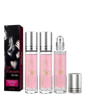 3PCS Pheromone Perfume enhanced scents scents pheromones for women Long-lasting andPersonal Roll-on Perfume Portable Perfume Female