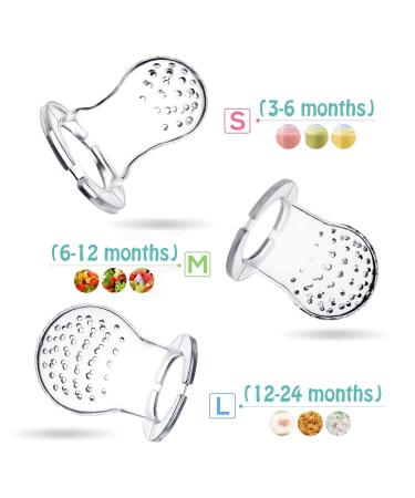 Silicone Baby Fruit Feeder with Mesh Pacifier Teethers - Blue Silicone Nipple, Popsicle Mold for Infants Teething - Fresh Food Feeder for Babies - Buy Online on GoSupps.com