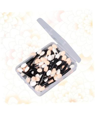 Didiseaon 50 Pcs Disposable Makeup Applicator Double Head Eyeshadow Cosmetic Eye Shadow Stick Size 1 Black - Buy Online on GoSupps.com