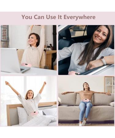 Portable Heating Pad for Lower Back Pain & Menstrual Cramps Relief - 3-Speed Temperature & 4-Speed Massage Modes - Buy Online on GoSupps.com