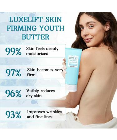 LuxeLift Skin Firming Youth Butter - Body & Face Cream Triple Repair Shea Butter Deep Nourishing Serum Non-Greasy Daily Hydrating Moisturizer - 2.71 oz - Buy Online on GoSupps.com