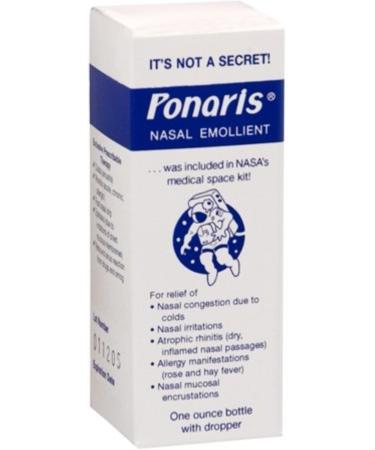 Ponaris Nasal Emollient 1 oz (Pack of 8)