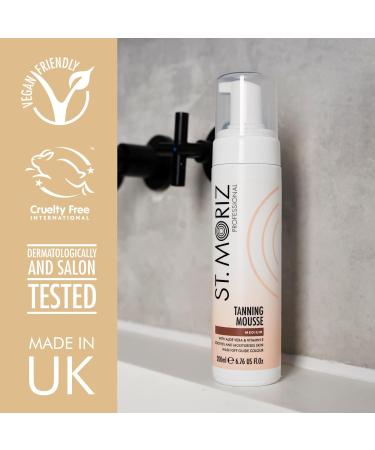 St. Moriz Pout & Glow Gift Set - Professional Medium Tanning Mousse (200ml) Includes Nude Shimmer Lip Gloss, Liquid Highlighter, & Velvet Tanning Mitt - Buy Online on GoSupps.com