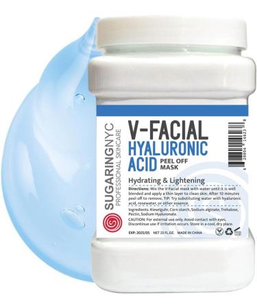 Vajacial Jelly Mask Peel-Off Bikini Underarms Area Peel Mask - Hyaluronic Acid - Professional Size 23oz by Sugaring NYC - Buy Online on GoSupps.com