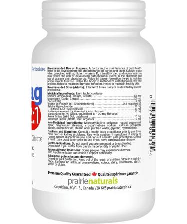 Prairie Naturals Cal-mag force 2:1-90 tabs 90 count (Pack of 1) - Buy Online on GoSupps.com