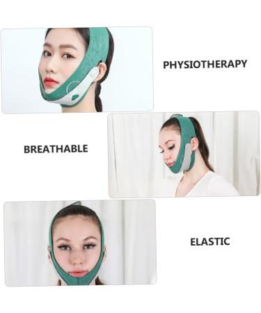 WOONEKY 1pc Thin Face Belt Face Lifting Belt Lift Mask Tightening Band Strap Graphene Green 60X10.5X1cm Green - Buy Online on GoSupps.com