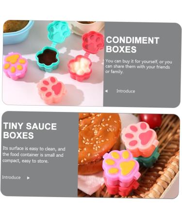 PRETYZOOM 8pcs Small Picnic Sauce Food To-go Cups Go Lids Container Car Dipping Cartoon Mini Lid Cup - Buy Online on GoSupps.com