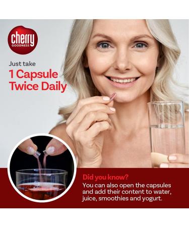 Cherry Goodness Joint Support Supplements with Tart Cherry, Collagen Type 2, and Boswellia Extract | 120 Capsules | Joint Health Capsule | Non-GMO + GF - Buy Online on GoSupps.com