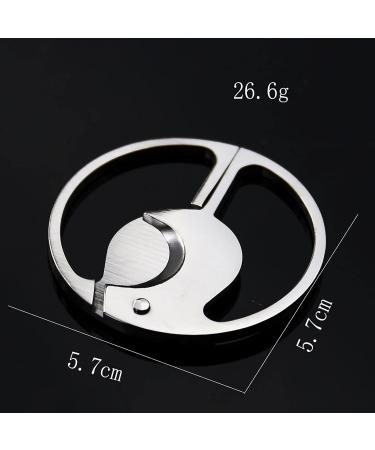 PENNY73 Round Sharp Double-Edged Stainless Steel Cigar Cutter Cigar Scissors Guillotine Pocket Knife Cuban Smoke Accessories Tool - Buy Online on GoSupps.com