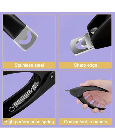 Nail Tip Cutter MORGLES - Professional Acrylic Nail Clippers for False, Fake, Gel, Artificial Nails - Manicure Tool in Black - Buy Online on GoSupps.com