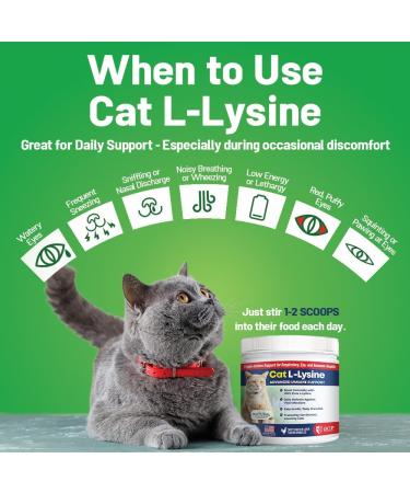 Guardian s Choice 250mg L-Lysine for Cats, Advanced Immune Support for Respiratory, Eye & Nose Health, Chicken Liver Flavored Lysine Powder for Kittens & Seniors, 200 Servings - Buy Online on GoSupps.com