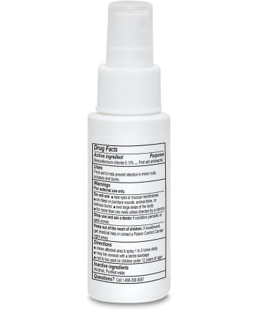 Globe (3 Pack) First Aid Antiseptic Spray Wound Cleaner Benzalkonium Chloride for Minor Cuts Scrapes and Burns 2-Ounce - Buy Online on GoSupps.com