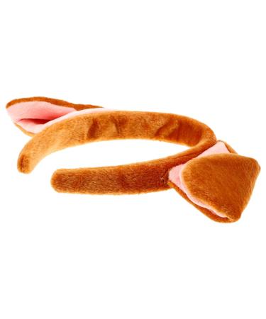 TOVINANNA 1pc Puppy Headband Girls Dresses Clothing Keychain Accessories Hijab Golden Puppy Ears Dog Ear Hair Hoop Cloth Headdress Cosplay Hairband Cartoon Hair Hoop Pointy Fabric Ear Cuffs One Size Yellow