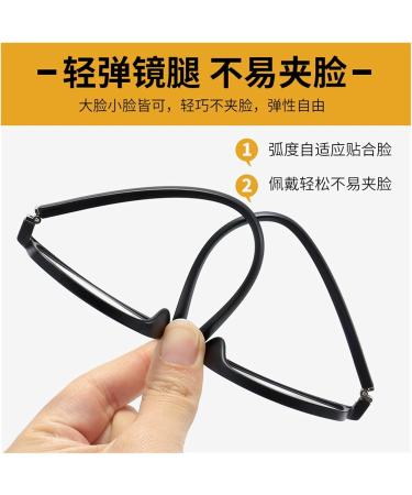 Retro-Progressive Multifocus Reading Glasses - Anti-Blue Light Small Frame for Distance & Close Use (1.50 Bright Black) - Perfect for Middle-Aged & Seniors - Buy Online on GoSupps.com