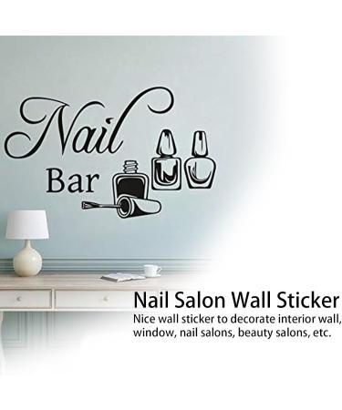 Nail Art Wall Sticker Durable Stylish 56x35cm Waterproof Nail Art Polish Wall Sticker PVC Vinyl for Nail Art Salon Wall Sticker for Shop Window Sticker - Buy Online on GoSupps.com