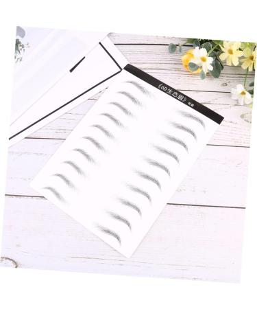Mikinona 2 Sheets Black Stickers 4d Imitation Eyebrow Tattoos Brow Tatoo Transfer Stickers 3d Tool Artificial - Buy Online on GoSupps.com