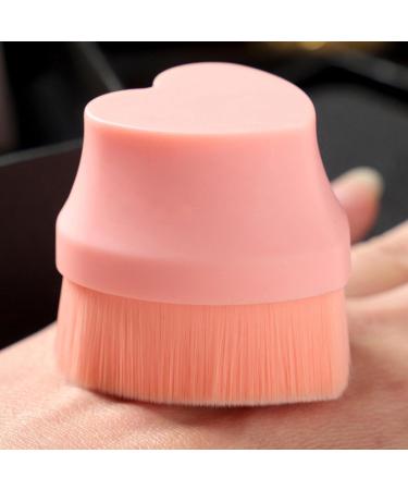 Tuxxjzm Makeup Brush for Foundation | Makeup Sunscreen Applicator Brush Portable Cosmetics Blending Brush Liquid Powder Foundation Brush forDaily Life Business Trips Pink - Buy Online on GoSupps.com