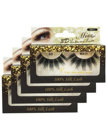 "4 Pairs" Miss 3D Volume Lash Miss Lash M811