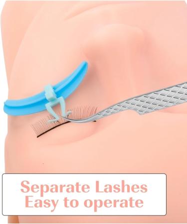 Vuggdt Eyelash Separator Tool | Reusable Eye Lash Separator Lift Tool in Silicone Lash Grafting Speeder Isolation Helper Separator Pads for Home Gathering Blue - Buy Online on GoSupps.com