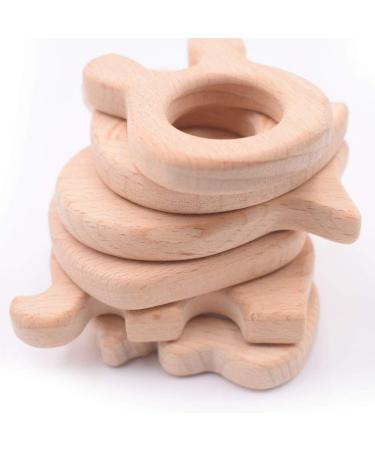 AMASAWA 6-Piece Baby Teething Toy Set | Sensory Rings - Cute Animal Designs: Bird Fish Elephant Squirrel | Perfect for Infant Development - Buy Online on GoSupps.com