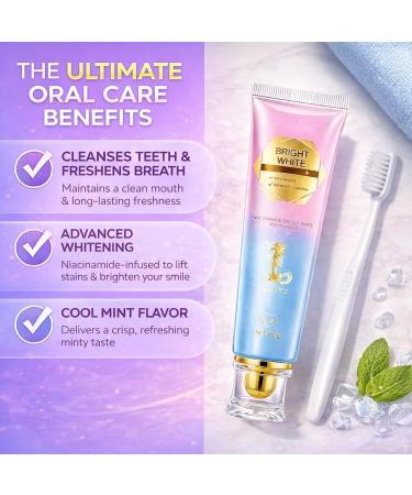 Niacinamide Whitening Toothpaste Triple Whitening Intensive Fluoride-Free for Sensitive Teeth 1 Count - Buy Online on GoSupps.com