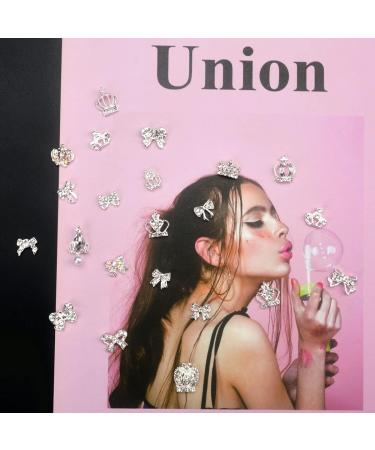 Colorful Butterfly Nail Rhinestones & 3D Silver Bows Set - Manicure Decoration Supplies for Women & Girls - Buy Online on GoSupps.com