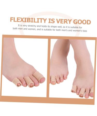 Healvian Silicone Toe Tubes - 4 Pcs Toe Sleeves Protector for Men - Flexible Toe Covers for Pain Relief and Care - Buy Online on GoSupps.com