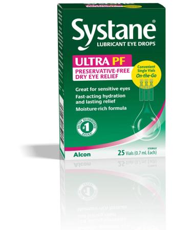 Systane Ultra Lubricant Eye Drops, 25 Count 25 Count (Pack of 1)