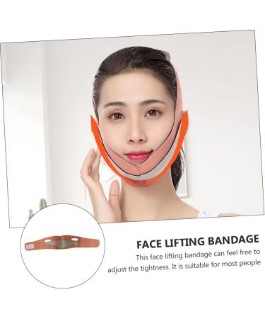 DOITOOL Thin Face Belt Lifting Tape V Shaped Face Lifting Belt Silicone Rice Paddle Spoon V Line Belt Face Shaping Strap Chin Straps Double Chin Reducer Breathable Small Device Spandex - Buy Online on GoSupps.com