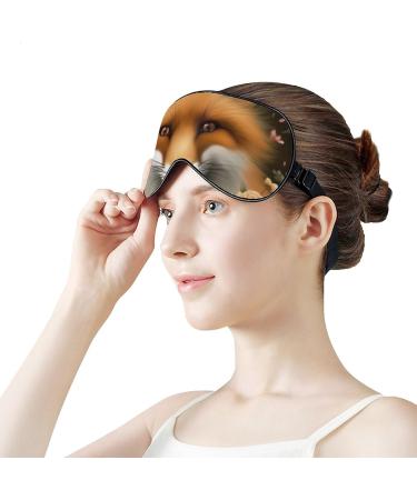 Fox with Roses Sleep Eye Mask & Blindfold for Women Men - Elastic Strap for Sleep, Travel, and Nap - Buy Online on GoSupps.com