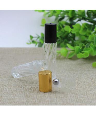 Buy Refillable Glass Roller Bottles for Essential Oils - Silver Caps - Durable & Stylish | Perfect for Aromatherapy & DIY Blends - Buy Online on GoSupps.com