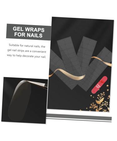 DOITOOL 10 Sheets Nail Stickers Gel Nail Strips Manicure Kit Tools Red Nail Polish Gel Wraps for Nails Clear Nail Wraps Transparent Stickers Gel Nail Sticker Pedicure Polishing Strip Tape - Buy Online on GoSupps.com