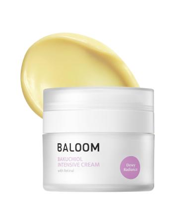 BALOOM Bakuchiol + Retinal Intensive Cream Anti-Aging Face Cream & Night Cream Korean Moisturizer Face Cream for Wrinkles Fine Lines Firming & Glass Skin Retinol Alternative 1.85 fl oz