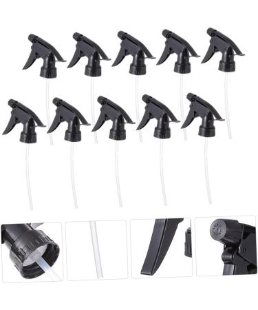 10pcs Sparkle Tops Spray Bottle Nozzle - Nasal Sprayer Trigger Replacement Pumps for Liquid Bottles - Black Glitter Lotion Pump Heads for Women - Buy Online on GoSupps.com