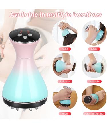 Scienlodic Electronic Micro-Current Dry Brush for Cellulite & Lymphatic Massage | Heating Vibration Handheld Massager - Buy Online on GoSupps.com