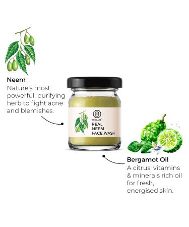 Brillare Neem Facial Cleanser - Natural Face Wash for Oily & Acne-Prone Skin, Paraben & Sulfate-Free, 15gm - Buy Online on GoSupps.com