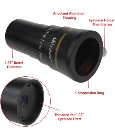 Alstar 1.25 4-Elements 5X Barlow Lens with Fully Multi-Coated Optics - Buy Online on GoSupps.com