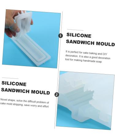 Alipis 3 Pcs Sandwich Tube Mold Silicone Molds Maple Silicone Soap Tube Hand-held Tube Mold Candle Handheld 32X5.5CMx3pcs Whitex3pcs - Buy Online on GoSupps.com