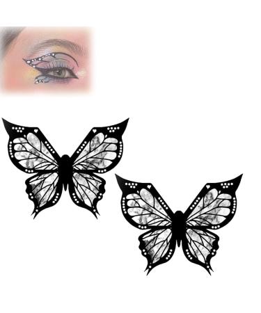 Butterfly Eyeliner Stencil Butterfly Stencil For Eyeliner Reusable Flexible Eyeliner Applicators Shaper Tool 5count