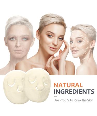 Reusable Face Towel Mask | Anti Aging Facial Steamer Towel for Moisturizing & Rejuvenation | Beauty Skin Care Mask - Christmas Stocking Stuffers Gift for Women, Mom, Wife, Sister, Teen, Girl Friend | Creamy-white - Buy Online on GoSupps.com