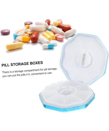 Aluminum Alloy Medicine Box Cutter | Tablet Cutter & Pulverizer Storage | 8.7x8.7cm Blue - International Shipping Available - Buy Online on GoSupps.com