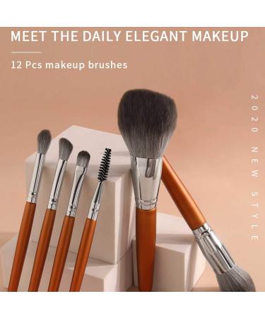 12-Piece Makeup Brushes Set for Face - Contouring Blending & Shadows | Elegant Design for Flawless Application - Buy Online on GoSupps.com