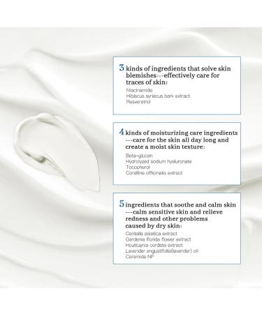 Face Moisturizer for Daily Use 50ml - Nourishing & Soothing Cream for Hydrated Comfortable Skin White One Size One Size White - Buy Online on GoSupps.com