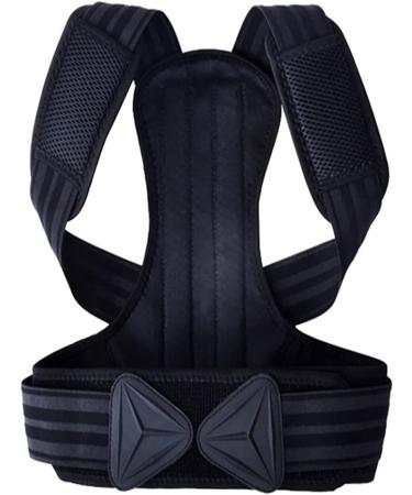 Back Posture Corrector for Adult Children Women Men Adjustable Lumbar Back Brace Support Belt Waist Strap Upper and Lower Back Support Protection Belt (Color : Black Size : Medium) (Black - Buy Online on GoSupps.com