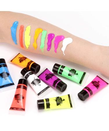 Beaupretty Glow-in-the-Dark Makeup Box - 8PCS Neon Halloween Face Kit with Stencils | International Shipping - Buy Online on GoSupps.com