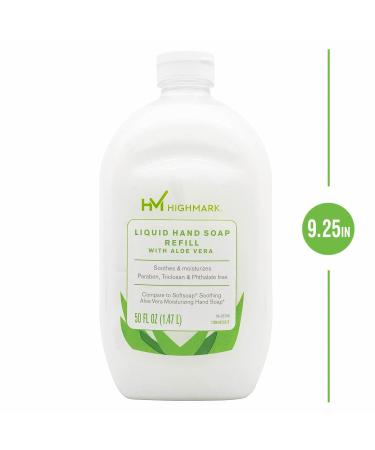 Highmark Aloe Liquid Hand Soap Floral Scent 50 Oz Refill Bottle White Case Of 4 Bottles - Buy Online on GoSupps.com