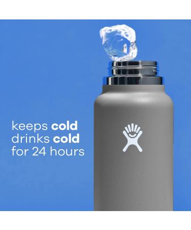 Hydro Flask Wide Mouth 32 Oz Bottle with Flex Cap - Black - Buy Online on GoSupps.com