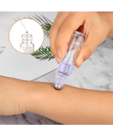 10ml Clear Refillable Glass Roll on Bottles 12pcs Set - Bamboo Roller Bottle for Essential Oils, Perfume Samples - Stainless Steel Roller Ball, Bamboo Cap - Buy Online on GoSupps.com