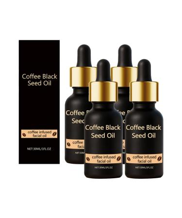 QPJUVC Facial oil 30 ml coffee and black cumin oil for the skin light antiaging facial oil to reduce wrinkles and fine lines moisturizing care 4