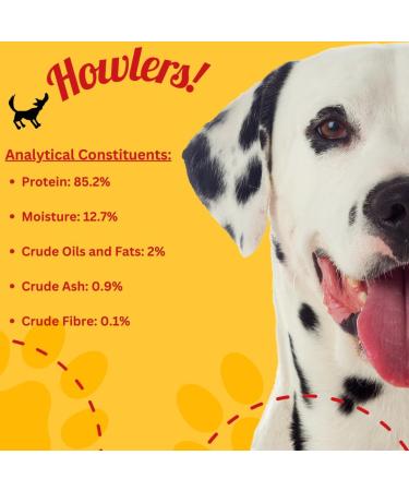 HOWLERS 12.5cm Pack of 20 Natural Rawhide Dog Chew Shoes | Rawhide Shoes For Dogs Made From 100% Natura Hide | Dog Chews Long Lasting Natural Ingredients 360 g (Pack of 1) - Buy Online on GoSupps.com
